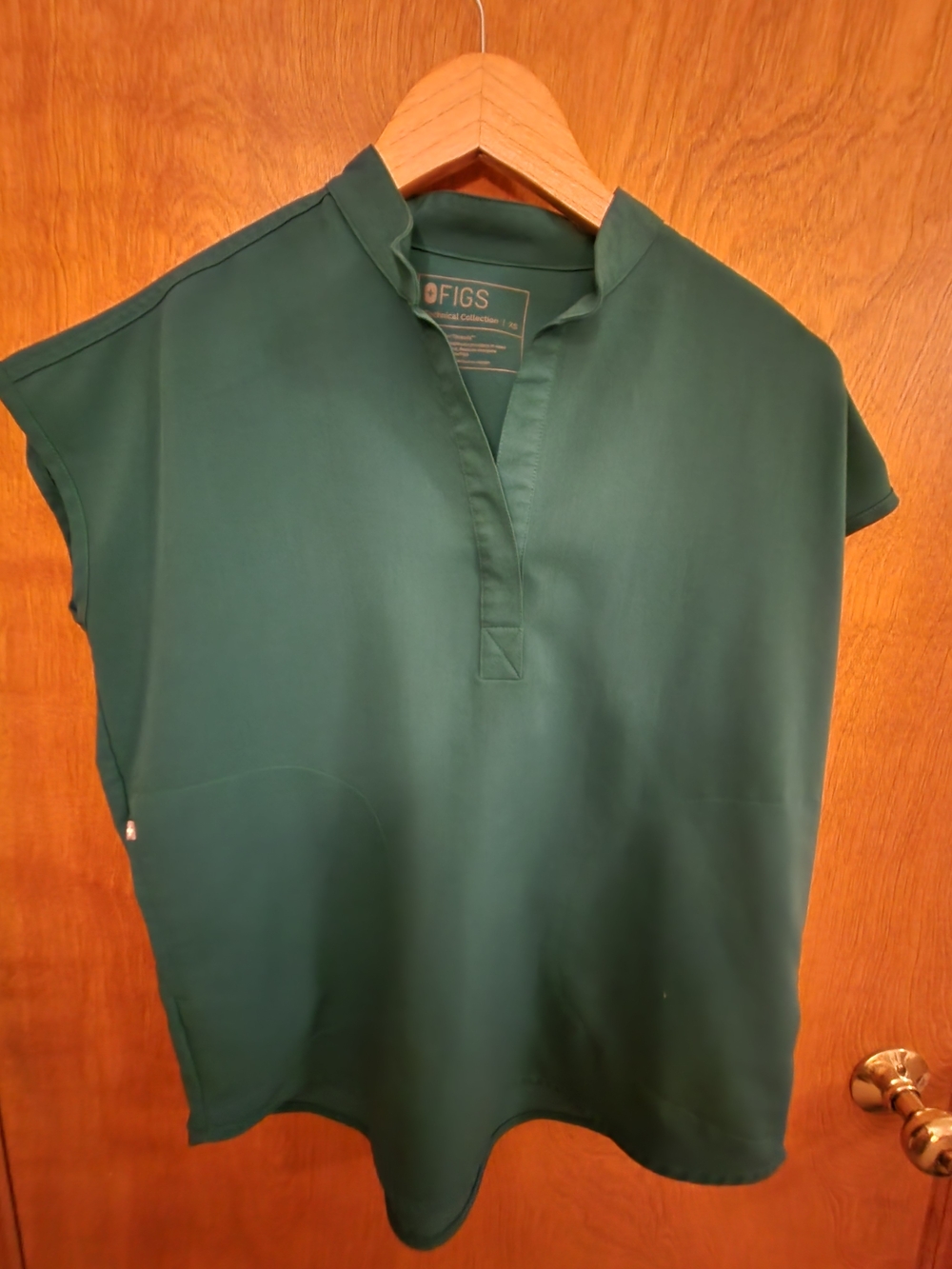 FIGS Deep Green Polo Tunic